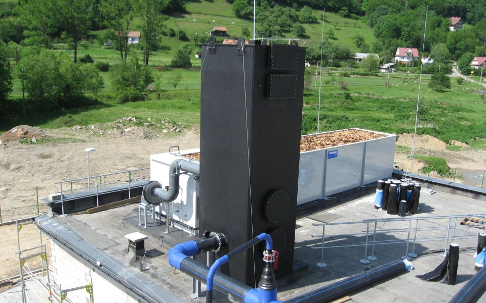 Biotricklingfilter plant