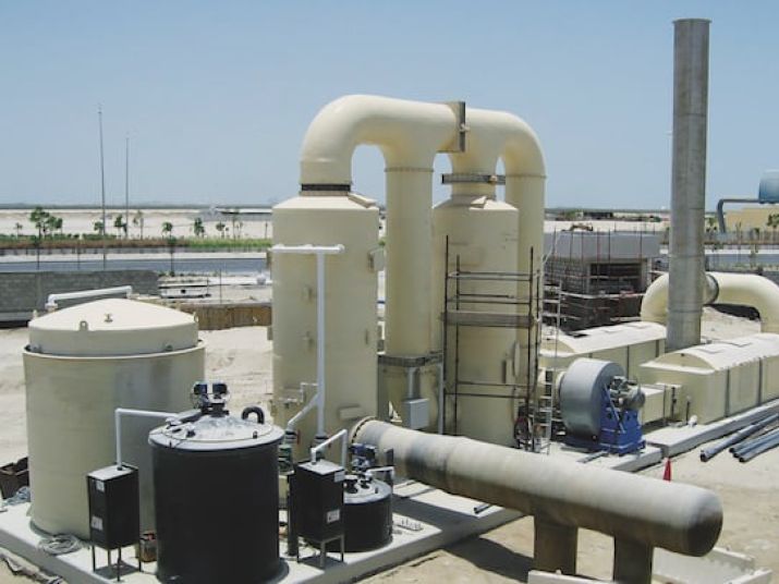 Crossflow Scrubber plant Bern